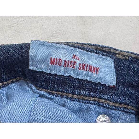 Lucky Brand Womens Blue Denim Jeans 8/29 A Ava Mid Rise Skinny - Picture 4 of 11